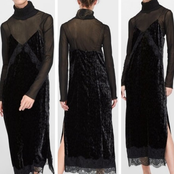 ZARA | Animal Print Slip Dress - Picture 3 of 11